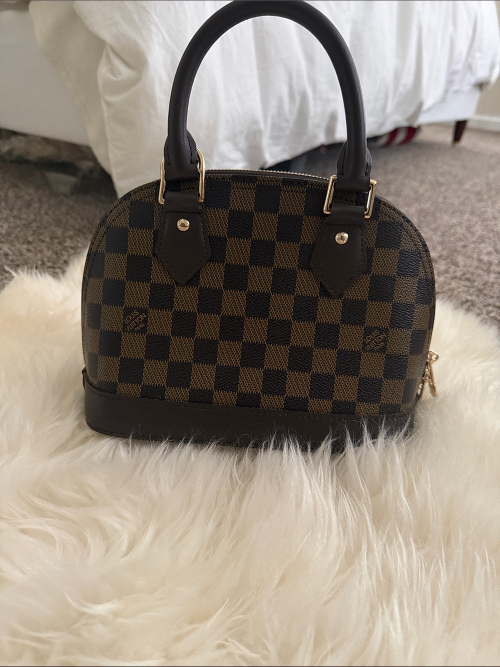 Classic Brown Check Mini Dome Satchel
